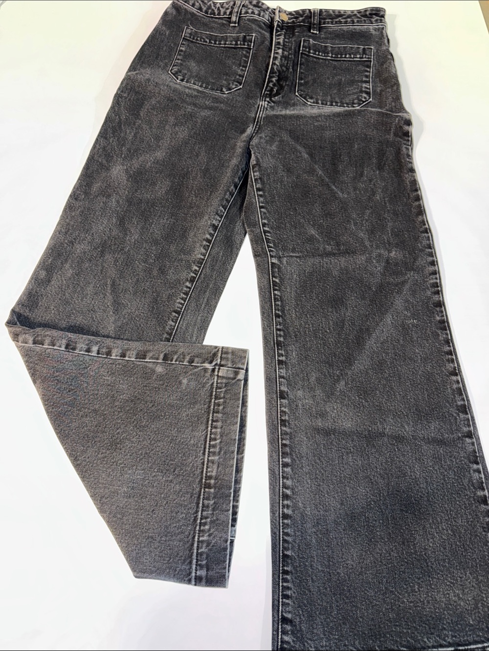 ROLLA'S Women's Faded Black Wide Leg High Rise Jeans size 31